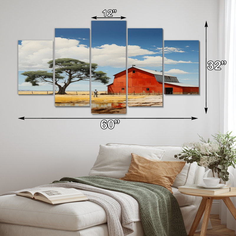 Tessie - Barns Wall Decor - 5 Panels