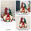 Gnome de Noël en métal 30 po H