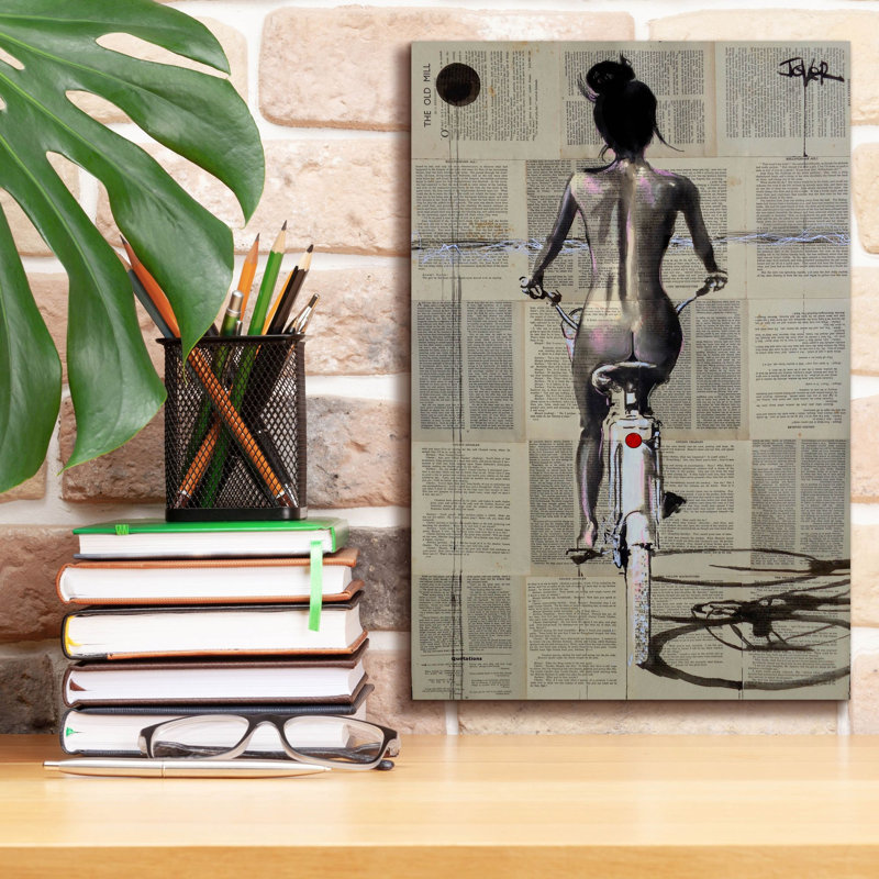 Toile épique Graffiti «Beach Rider» par Loui Jover, 12 po x 18 po, H 18 po x l 12 po