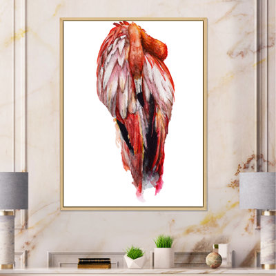 «Sky Bird Flamingo in a Wildlife», reproduction sur toile