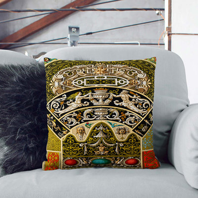 Geometric Square Cushion