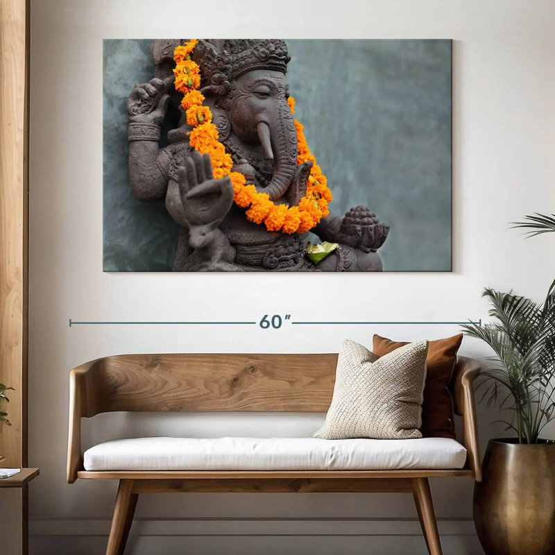 Adella Ganesha Statue, 34" H x 51" W