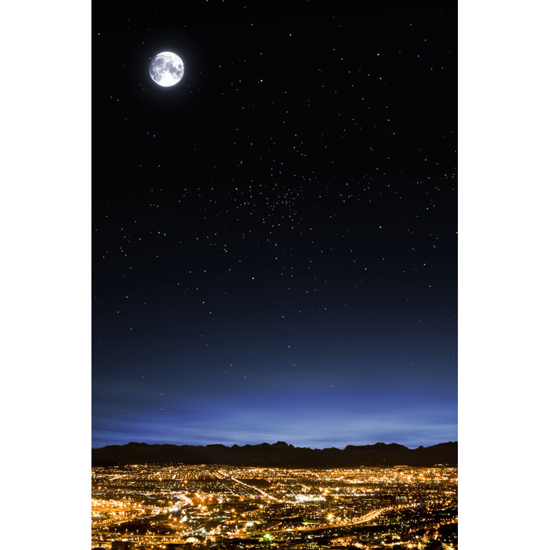 Full Moon - Wrapped Canvas Print, 46cm H x 30cm W x 3.8cm D
