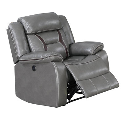 Faux Leather Power Recliner