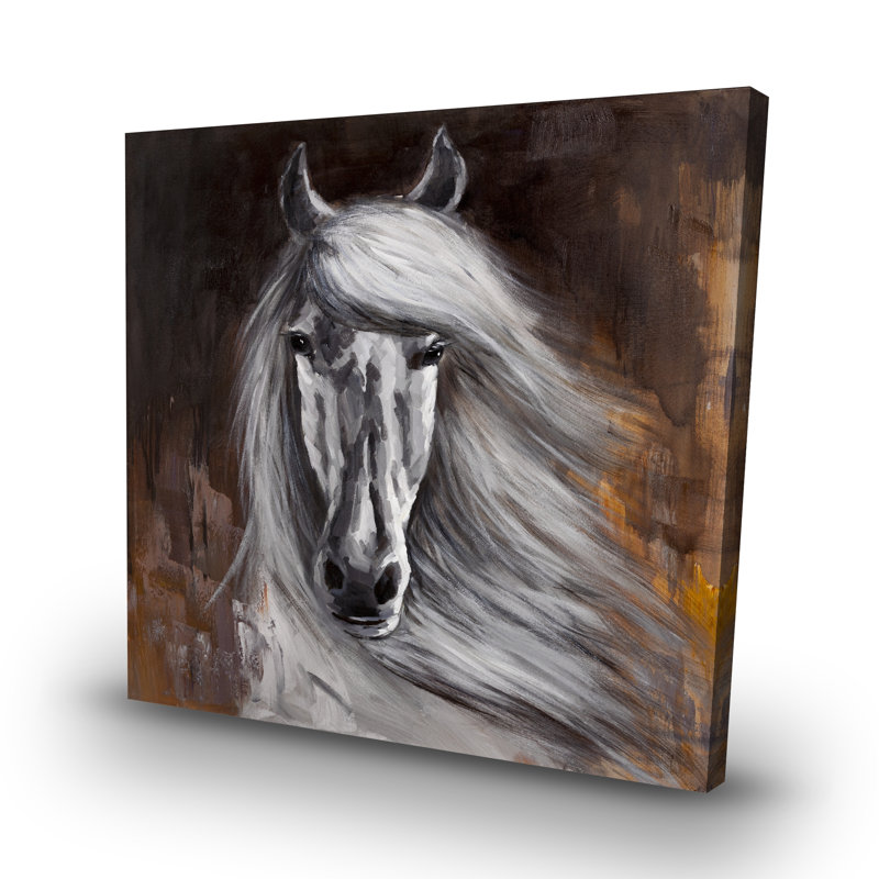 Proud horse - 32"x32" art on canvas