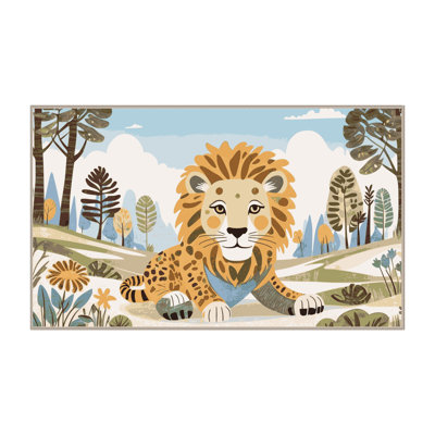 Dakota Fields Washable Cute Animals Kids Rug