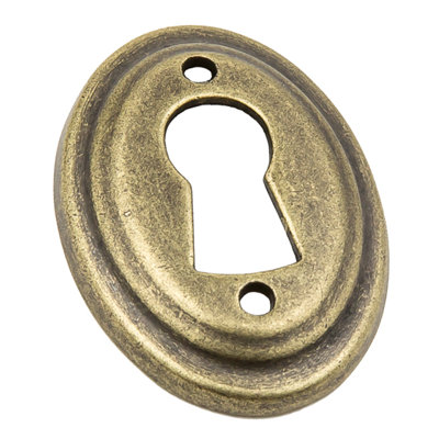 Trou de serrure laiton antique 13/16 po