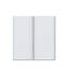 Modern Wardrobe with 2 Sliding Doors, Engineered Wood, White-1701961218-1697367254