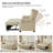 Atravion 73.5" W Vegan Leather Sofa Bed with Button-tufted Back-96122437