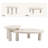 Sandown Modern Asymmetric Cloud Nesting Coffee Table-1419927715