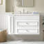 Meuble-lavabo mural avec tiroirs et tablettes-226523543