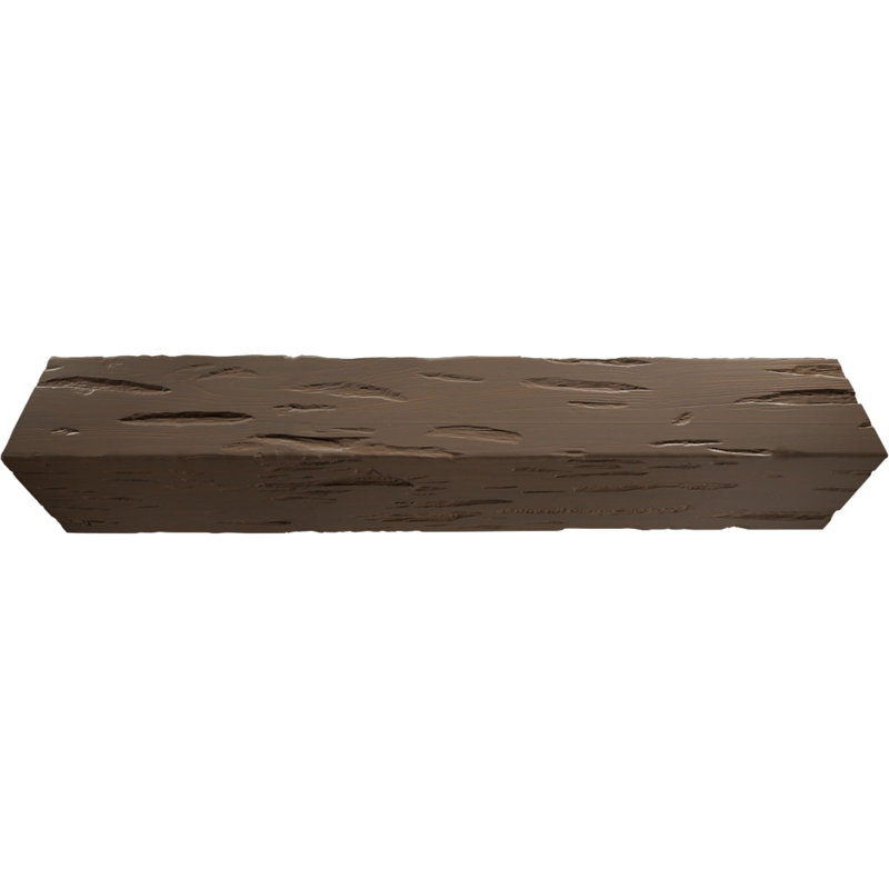 Poutre de plafond 3 côtés Pecky Cypress Endurathane, 4"H x 6"W, Écorce de cèdre, L 8 pi