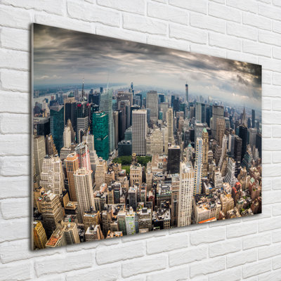 New York - No Frame Print on Glass