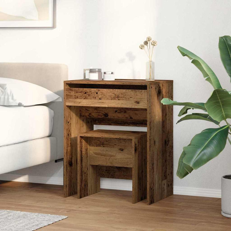 Dressing Table Artisan 60 X 40 X 75 Cm Engineered Wood, Wood