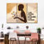 «Women Empowerment Strong and Invincible Woman on Canvas», ensemble de 3 pièces-93026411