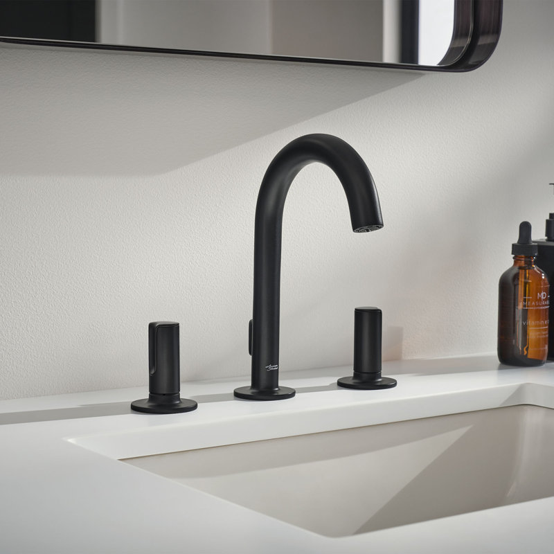 Studio S 2-handle Bathroom Faucet with Drain Assembly, Matte Black, Knob Handle