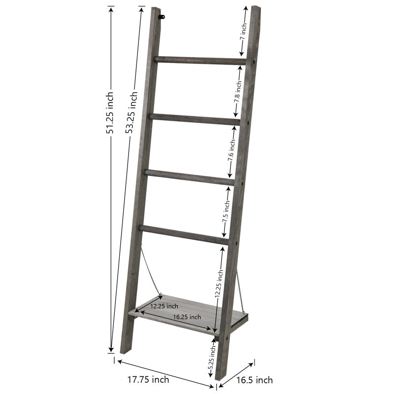 Wood 4 Wall Towel Rack
