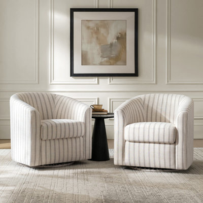 Fauteuil d'appoint pivotant rembourré Amiir