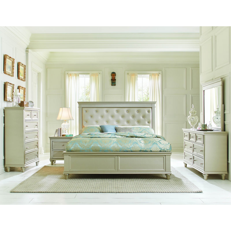 Rosemonde Solid Wood Piece Bedroom Set