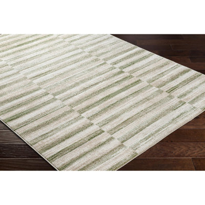 Cataline Abstract Green Area Rug