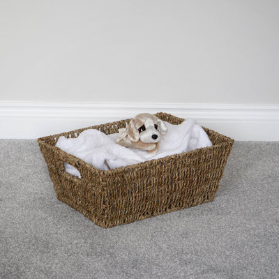 Seagrass Hand Woven Laundry Basket with Handles