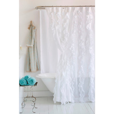 Rideau de douche en coton Towne