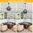 Mercer41 6 - Light Dimmable Industrial Square/Rectangle Geometric Candle Style Chandelier with Metal Cage for Dining Room, Kitchen Island, Foyer, Hallway-1153974940