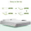 Matelas en mousse viscoélastique gélifiée Alwyn Home-470687351-490046779