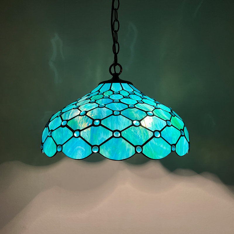 Luminaire suspendu 2 lumières, Vert