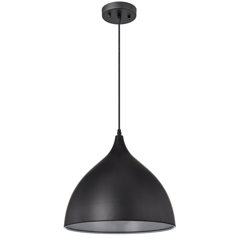Ninnette - Light Pendant, Matte Black, 15" H x 13.75" W x 13.75" D