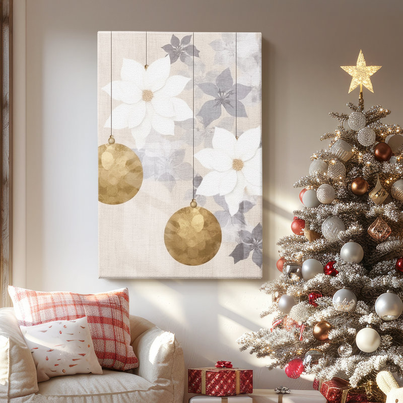 Pearled Evergreen Serenade-Premium Gallery Wrapped Canvas, 36" H x 24" W