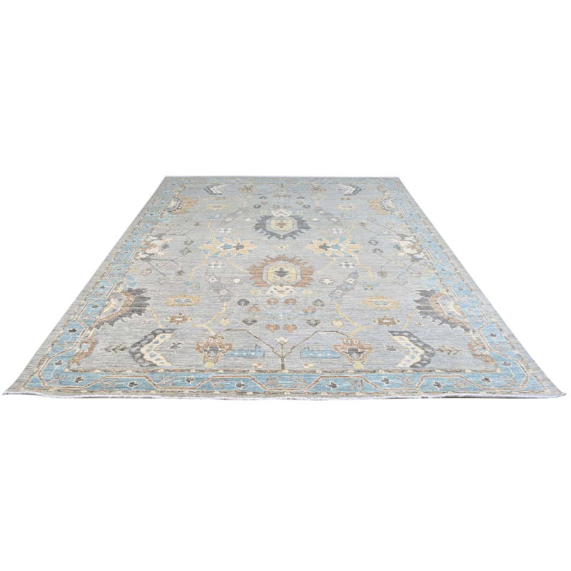 Oushak Collection, Transitional One-of-a-Kind Rectangle 7'9" X 10 Hand Knotted Area Rug