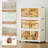  608Qt Foldable Storage Bins With Lids, Doors & Dividers, Stackable Plastic Drawers With Wheels For Home, Closet & Garage Organizer, 3 Pack, Cream-1318900998