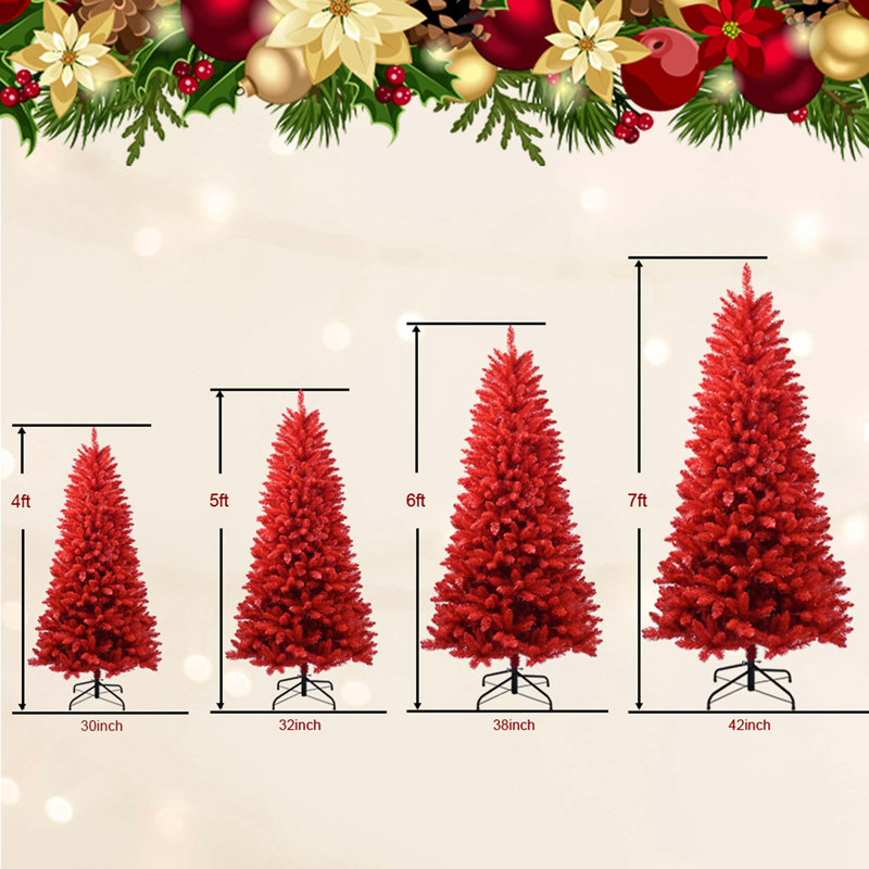 Arbre de Noël artificiel ignifuge en PVC, 4'