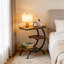 Table de bout chic, table d'appoint en forme de C, table de canapé