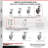 4 Piece Kingpinless Thermoplastic Rubber Caster Set