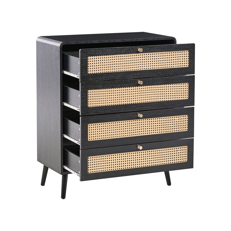 Angeliqua 77cm W 4 - Drawer Chest of Drawers