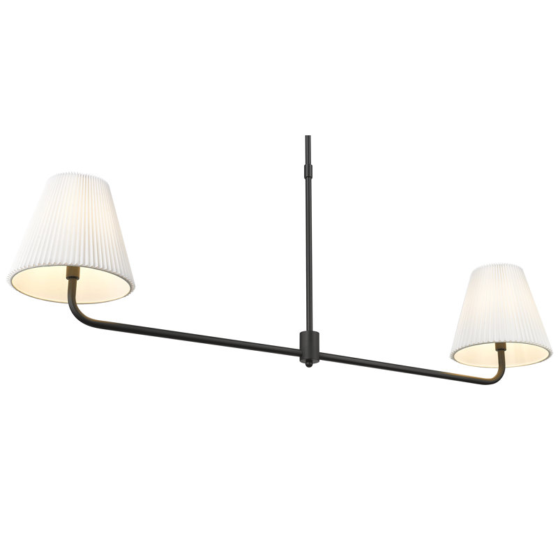 Ami 40" Wide 4-Light Chandelier - Matte Black, 2, Matte Black