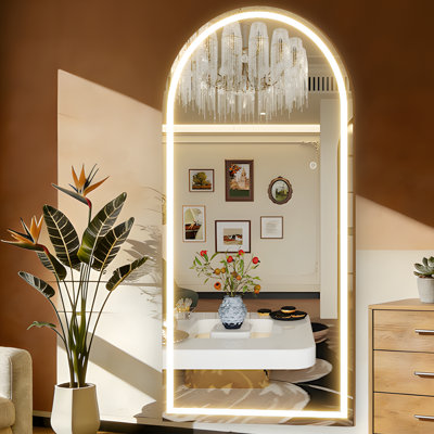 Bowfront Floor Mirror