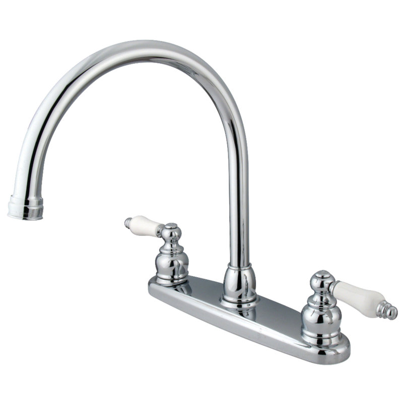 Kingston Brass Vintage Two-Handle 2-Hole 8" Centerset Kitchen Faucet