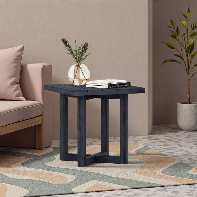 Table d'appoint carrée, Noir