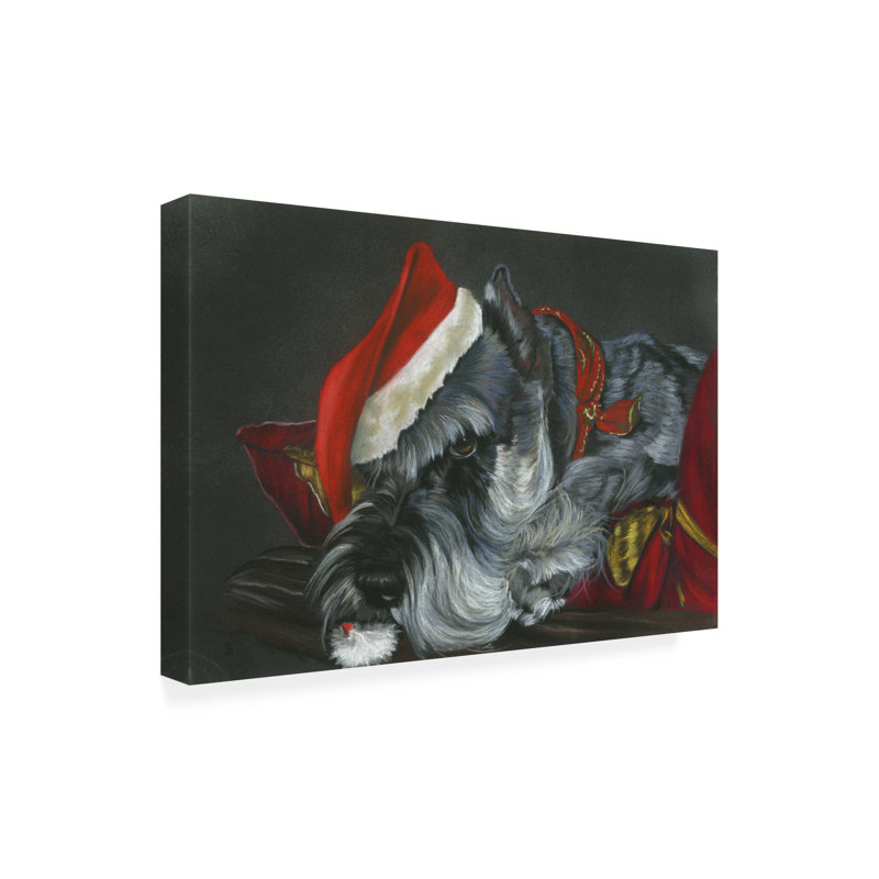 «Grumpy» par Barbara Keith, art sur toile sans cadre, L 19 po x H 12 po
