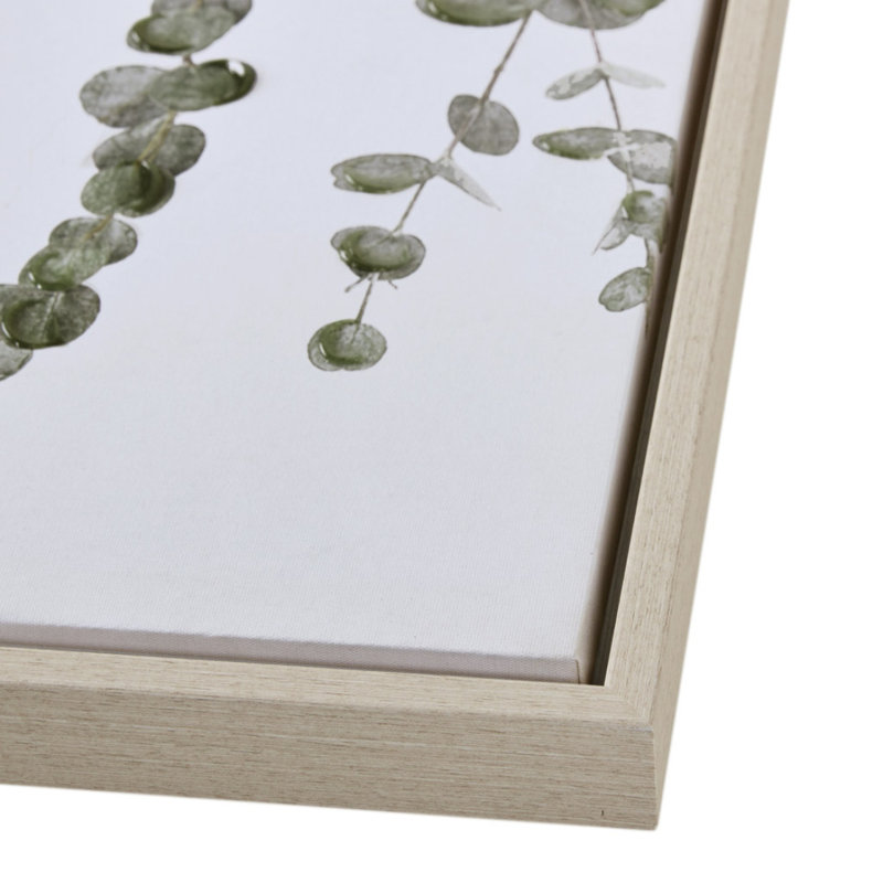 Ensemble de décoration murale en toile encadrée 2 pièces Eucalyptus