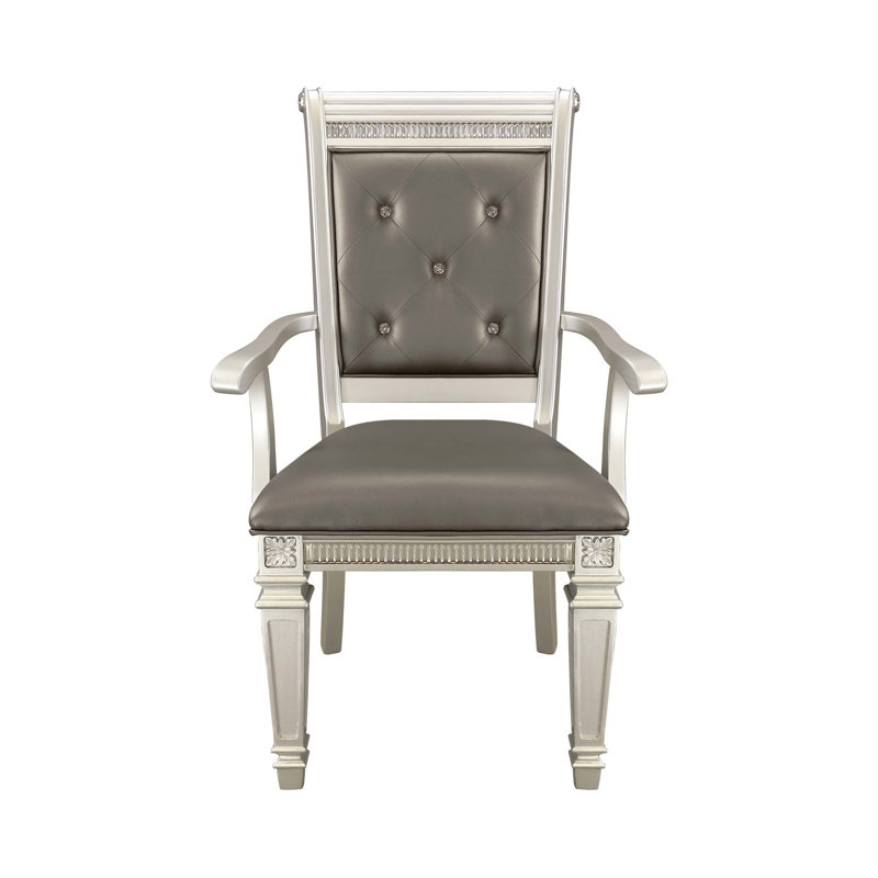 Ensemble de 2 fauteuils Modern Glam recouverts de similicuir