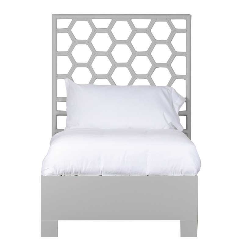 Lit standard Honeycomb, Simple extra long, Bleu régate