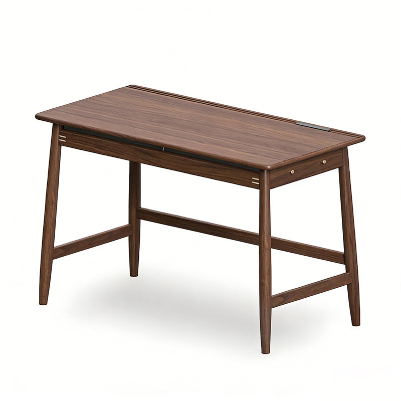 Bureau à domicile minimaliste en bois de noyer avec tiroirs Minimalist
