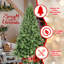Arbre de Noël classique de 7 pi avec extrémités en PE + PVC 1875 - branches articulées réalistes, assemblage facile, support en métal stable, aspect naturel pour la décoration des Fêtes-51652047