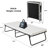 Pirecart 75"x31" Folding Bed, Rollaway Bed with Mattress for Adults, Portable Bed, Metal Frame with Memory Foam Mattress, Modern Style Foldable Bed for Guest, Bedroom, Office, Camp, No Assembly Required, Black (75" x 31"x14")-1131015840-1131015847