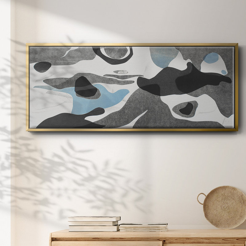 Rivers & Stones III - toile encadrée, H 8 po x l 20 po