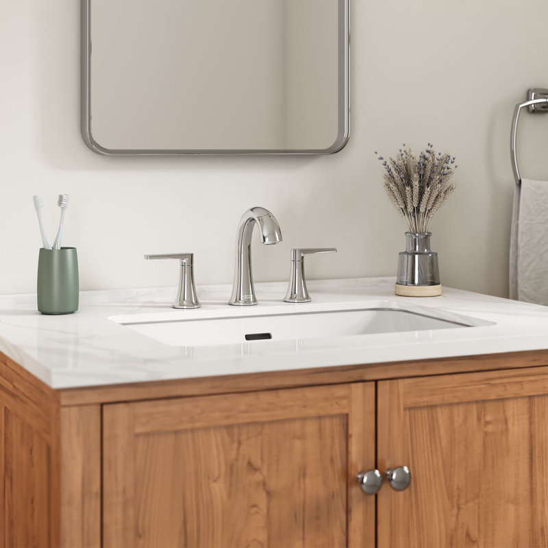 Becklow Widespread 2-handle Bathroom Faucet with Drain Assembly, Chrome